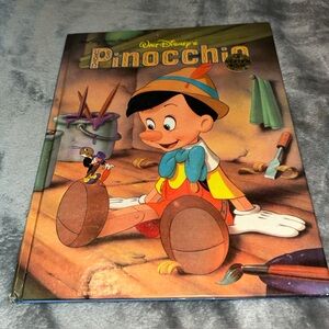 Walt Disney’s Pinocchio Big Golden Storybook By Carlo Collodi, Hardcover, 1984